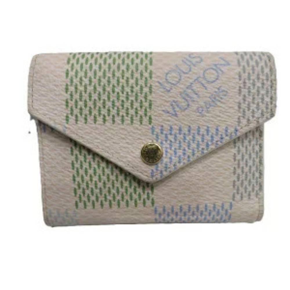 Louis Vuitton Damier Elicious Portefeuille Victorine Tri fold Wallet